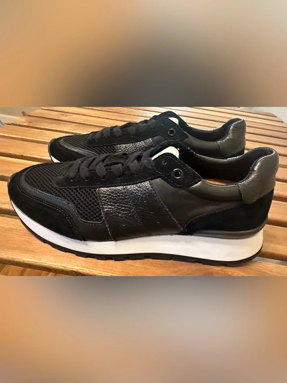 Selected Homme Running Sneakers Shoes Frank Mix Runner Size 7.0 Black